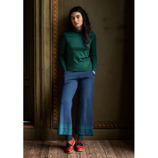 Gudrun Sjödén ✦ Pantalon "Bolivia" en jersey de coton biologique En Remise