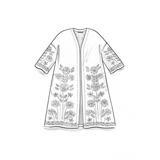 Gudrun Sjödén ✦ Kimono "Dahlia" en coton biologique En Remise